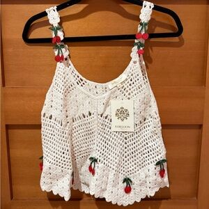 Rebellion Crochet Cherry Tank Top